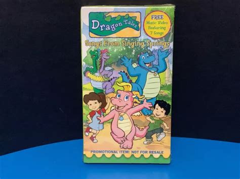 VHS DRAGON TALES Songs From Singing Springs (Columbia, 2002) RARE Demo ...