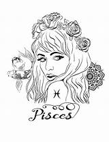 Pisces Zodiac Coloring Page  Free Printable Pages For Kids sketch template