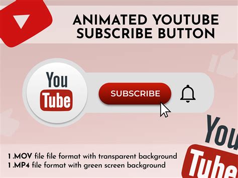 Animated Subscribe Button Animation for Youtube Channel ANIMATED ...