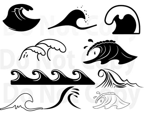 Waves SVG Bundle Ocean Waves Svg File for Cricut Landscape - Etsy