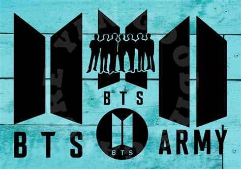 BTS Logo BTS ARMY Designs Kpop decal svg png Instant | Etsy