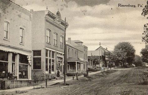 Street Scene in Rimersburg PA 1911 in 2021 | Street scenes, Scene ...