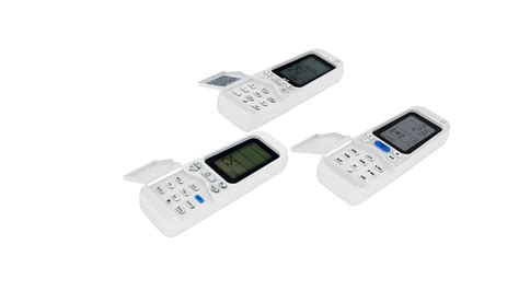 Vestel Air Conditioner Remote Controls Set 3D model - TurboSquid 1752996