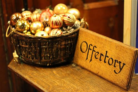 What is an offertory collection? The church's bread and butter.