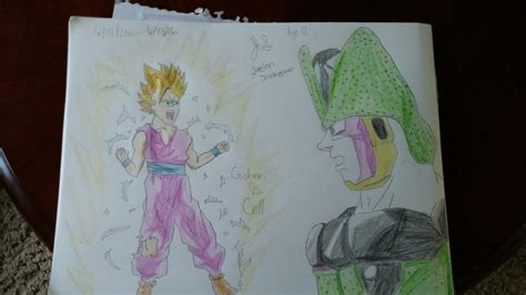 Gohan vs. Cell | Gohan, Cell, Drawings