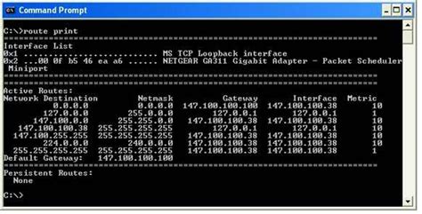 ROUTE Command in Windows | Electric Monk