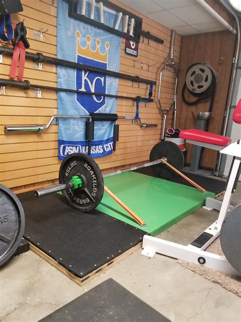 Modified deadlift platform and added some color. We can now use bands i am so pumped! | Fun ...