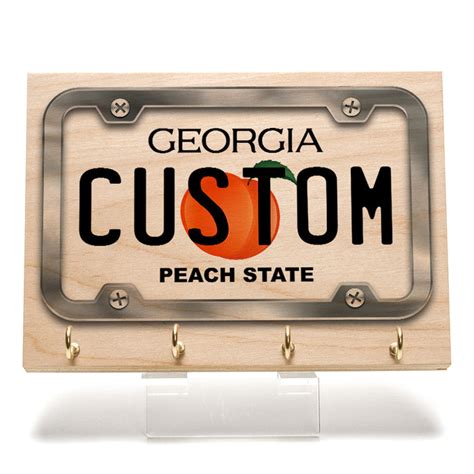 Georgia License Plate Key Rack — CityLocs