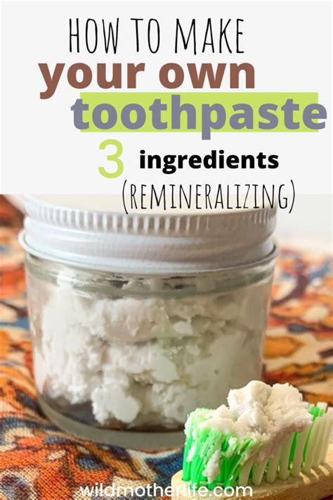 DIY Toothpaste Recipe - simple and remineralizing homemade toothpaste ...