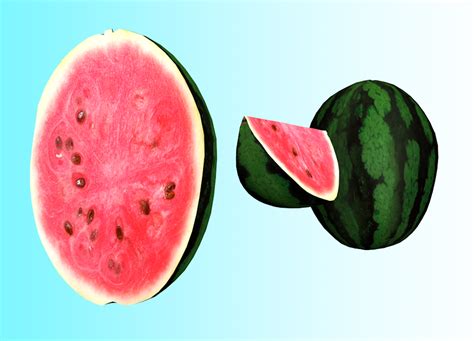 Watermelon Free 3D Model - .3ds .c4d .fbx - Free3D