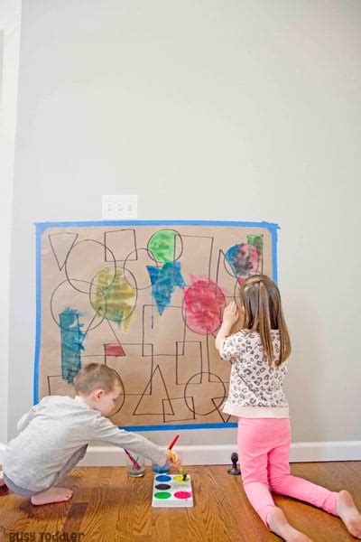 Shape Art Activity for Toddlers and Preschoolers - Busy Toddler