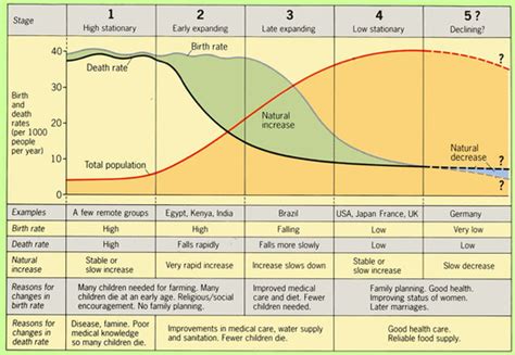 Demographic Transition Model - AP HUMAN GEOGRAPHY