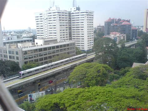 Trial run of Bangalore Metro at MG Road