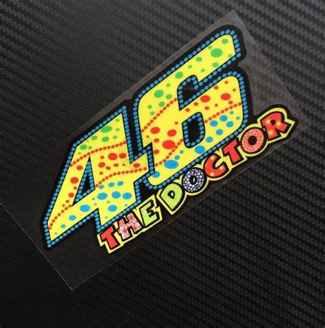 2015 new x2 Valentino Rossi Sticker 46 Vinyl Decal rossi Helmet Sticker ...