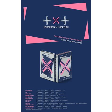 Buy TXT The Chaos Chapter : Fight or Escape 1st Repackage Album ...