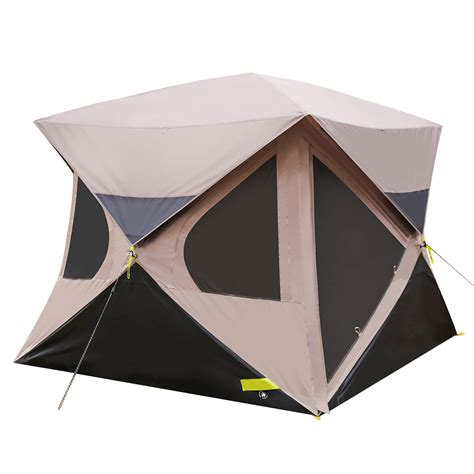 Buy Vaneventi Pop up Tent 4 Person for Camping, 80'' Center Height, Instant Hub Tent with Mesh ...