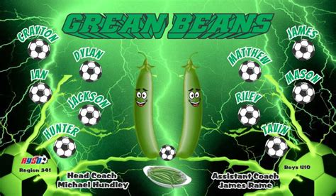 Any Team Name Custom Designed Team Soccer Banner