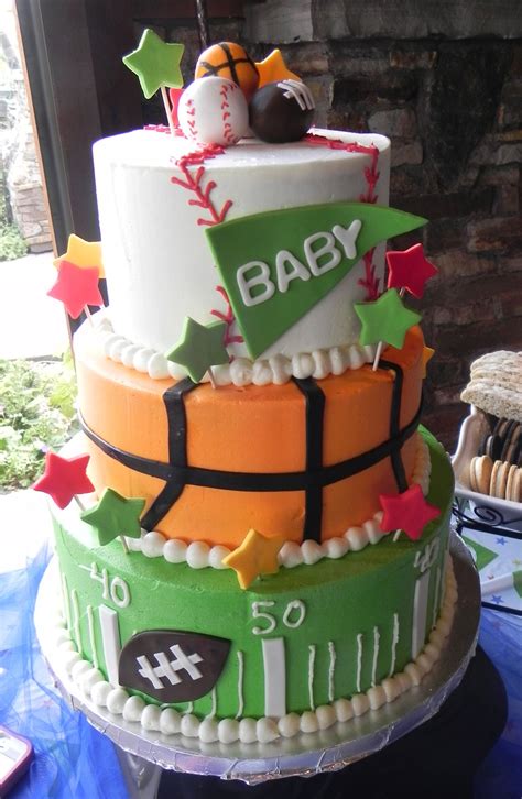 Pin by Daddy Cakes Bakery on Birthdays and Special Occasions | Sports baby shower, Sports baby ...