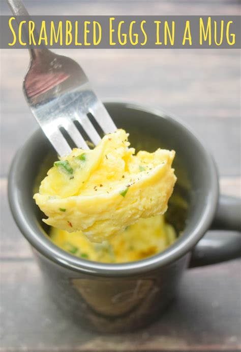 Easy Scrambled Eggs in a Mug | Just Microwave It