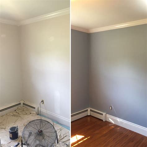 Before and After... Walls - (2128-50) November Skies Regal Select Matte Finish Trim- Regal ...