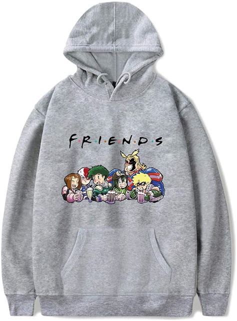 Aoliandatong My Hero Academia Friends Hoodies Deku MHA Midoriya Izuku Todoroki Anime Sweatshirt ...