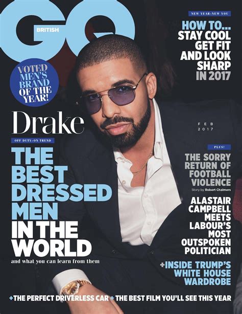 Drake en portada de British GQ Febrero 2017 Gq Magazine Covers ...