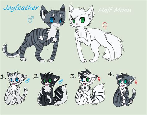 Jayfeather x Half Moon Litter (Closed) by Sukida-Adopts on DeviantArt