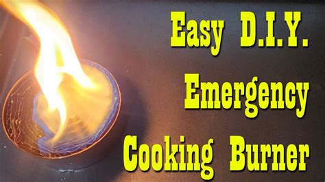 DIY Buddy Burner ~ FREE & SAFE Emergency Cooking Burner - YouTube