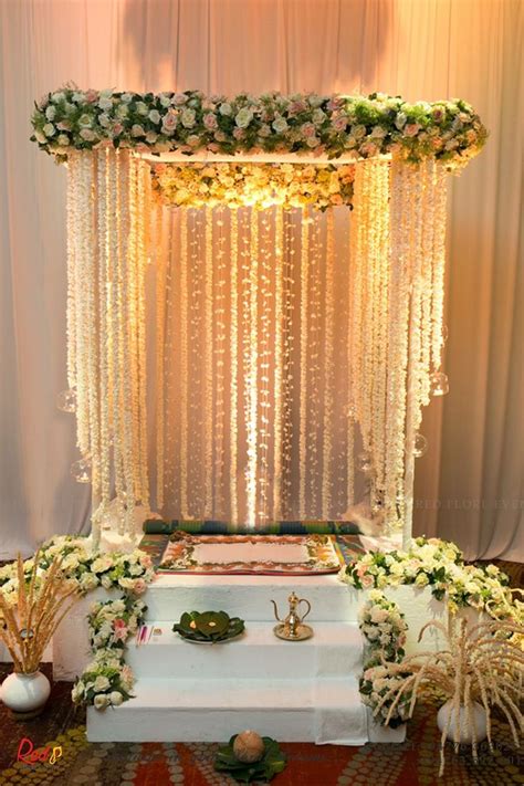 Pin by My Sri Lankan Wedding. on Wedding Decor | Ganpati decoration design, Mandap decor ...