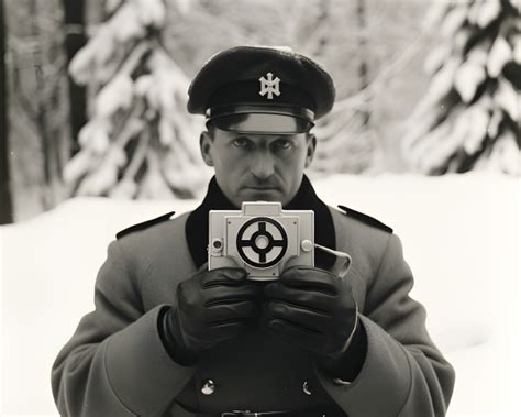 A 1940s soldier with new technology - Impossible Images - Unique stock images for commercial use.