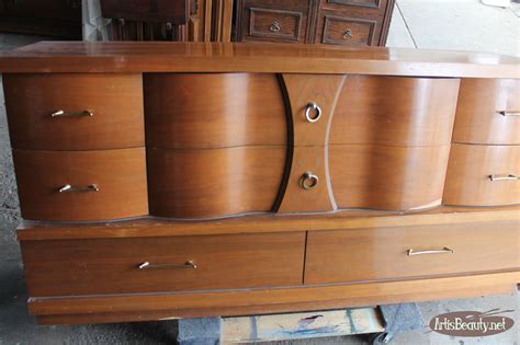 ART IS BEAUTY: MID CENTURY MOD Dresser Makeover MCM!