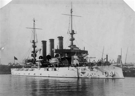 USS Virginia (BB-13) with Military Masts, c.1906-7