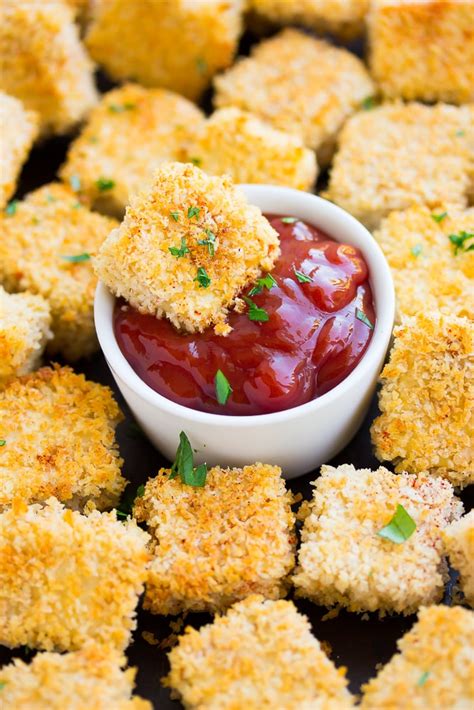 Crispy Baked Tofu Nuggets