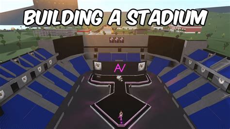 BUILDING A STADIUM IN BLOXBURG - YouTube