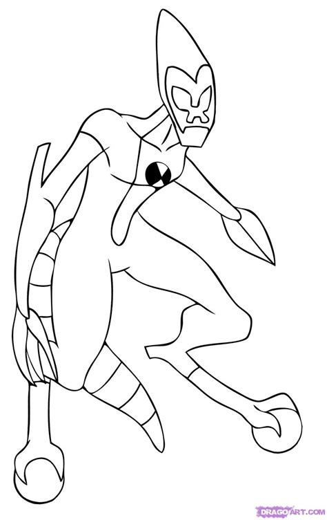 Ben 10 Cannonbolt Coloring Pages - Coloring and Drawing