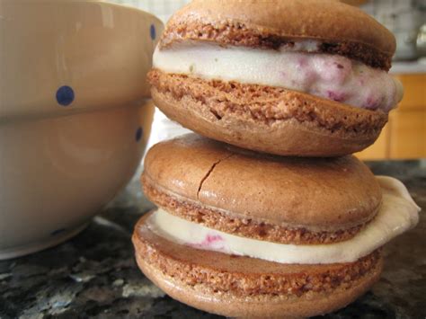 The Way to My Family's Heart: Chocolate Macaron Ice Cream Sandwiches