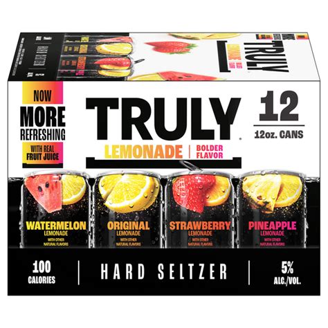 Save on Truly Lemonade Variety Pack Hard Seltzer - 12 pk Order Online Delivery | Stop & Shop