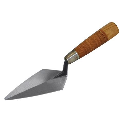 Kraft Tool Co- 5" Archaeology Pointing Trowel with Leather Handle