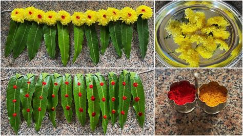 Mango leaf thoranam festival special decoration ideas how to make thoran with mango leaves – Artofit