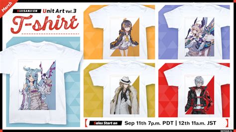 NIJISANJI EN announces “NIJISANJI EN Unit Art Volume 3 - T-shirt ...