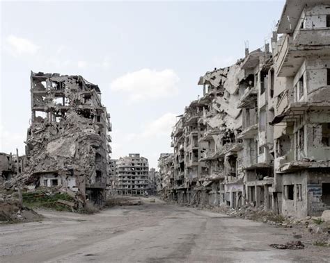 A view of the destruction in Homs, Syria, March 2016. Syria Before And ...