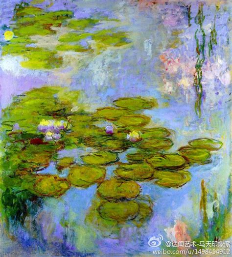 Oil Painting Replica Water-Lilies 50 by Claude Monet (1840-1926, France) | ArtsDot.com