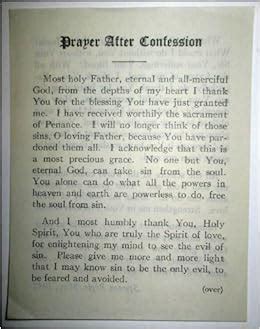 Prayer After Confession: [Roman Catholic] [Prayer Card] [Holy Card]: Amazon.com: Books