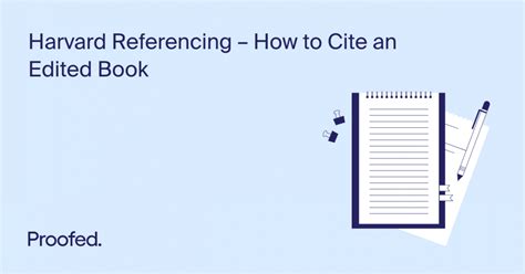 Harvard Referencing – How to Cite an Edited Book | Proofed