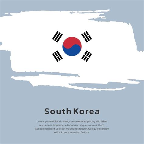 Illustration of South Korea flag Template 13257361 Vector Art at Vecteezy