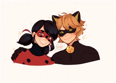 Ladybug and Chat Noir - Miraculous Ladybug Fan Art (44169989) - Fanpop