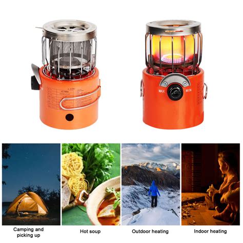 Mini Portable 2 In 1 Camping Stove Gas Heater Outdoor Warmer Propane ...