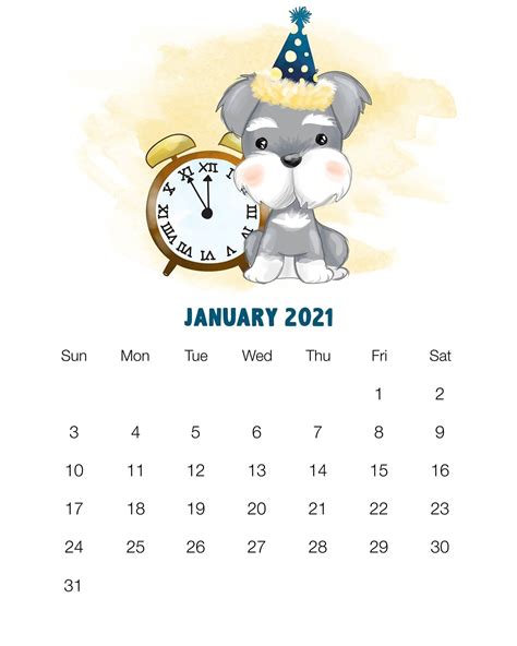 Cute Free Printable Calendars 2021 | Best Calendar Example