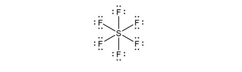 Draw the Lewis dot structure for sulfur hexafluoride, SF$_6$ | Quizlet