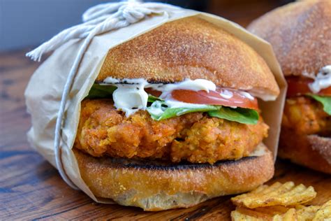 Vegan Wendy's Mock Spicy Chicken Sandwich w/ Meatfree Breaded Chicken Patty — The Vegan Caveman